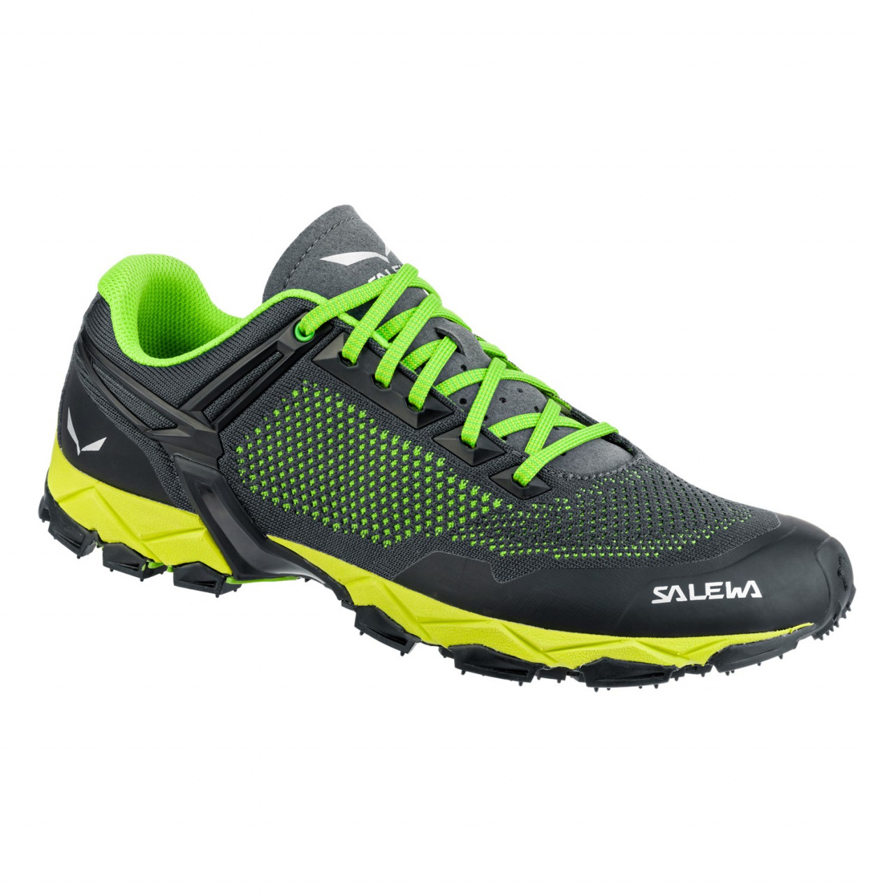 Zapatillas De Montaña Hombre Chile - Salewa Lite Train K - Verde/Azules - GHXW-97806